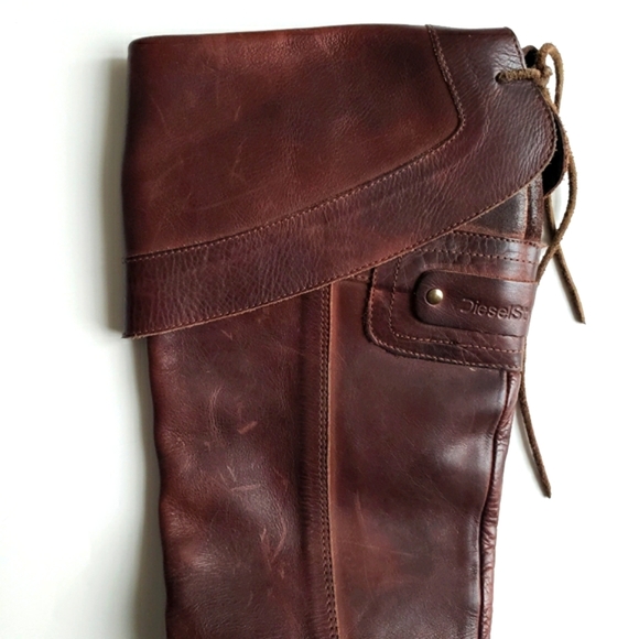 Diesel Style Lab | Knee-high Leather Boots - Picture 2 of 16